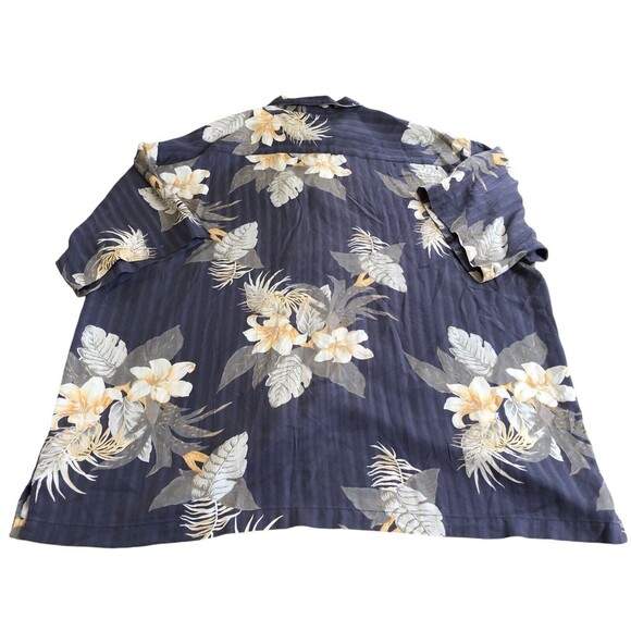 Tommy Bahama Mens Aloha Shirt 100% Silk Size XXL Floral Hawaiian Island Button - Picture 8 of 10